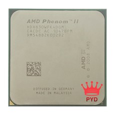 AMD Phenom II X4 830 2.8 GHz 쿼드코어 CPU 프로세서 HDX830WFK4DGM 소켓 AM3 중고
