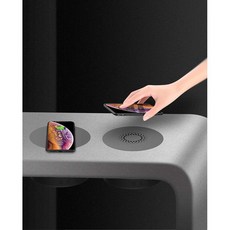 iPhone xr iPhone Xs Max 또는 Samsung Galaxy Note8/S9 및 기타 Qi 지원 장치용 Funxim 장거리 진정한 무선 충전기 패드, 단일옵션