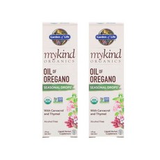 가든 오브 라이프 MyKind Organics 오레가노 오일 면역 강화 드롭스 1fl oz(30mL), 1개