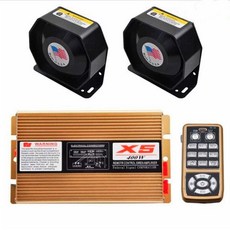 차량용 싸이렌 앰프 렉카 중장비 경적 스피커 400W 초박형, 5. 600W 스테인리스+리모컨
