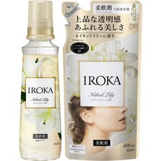 일본 IROKA 이로카 섬유유연제 네이키드 릴리향 (570ml)+리필(480ml)