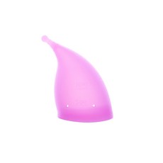 여성생리컵 월경컵 벨브형 실리콘 여성 위생 재사용 월경 컵, 1Pc-Naked-Purple, L 사이즈, 1개입