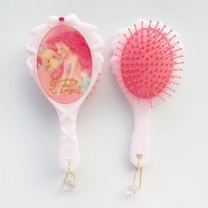 디즈니 프린세스 공주 캐릭터 헤어브러쉬 빗 엘사 안나 벨, 1개, C