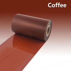 컬러 왁스 리본 바코드 인쇄 열전 사 라이트 블루 오렌지 커피 50 ~ 110mm * 300m, 01 CHINA, 05 Coffee 70