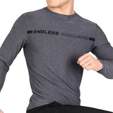 엑스트라스포티 챌린지 남성 스포티 멜란지 긴팔 라운드 티셔츠(AY12LT002M)