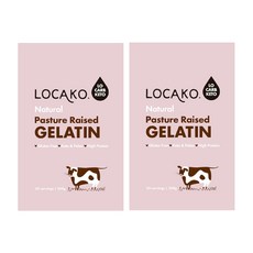 로카코 (Locako) 패스쳐 레이즈드 젤라틴 내추럴 200g X 2개, 400g, 1세트