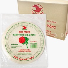 월드푸드 베트남 (장미표)월남쌈 라이스페이퍼 22cm 300g BANH TRANG bong hong Rice paper, 50개