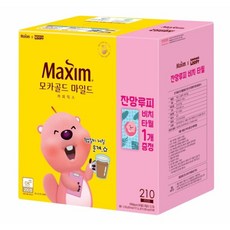 맥심 모카골드 커피믹스 210T 잔망루피콜라보+루피비치타월증정