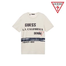 [게스] GUESS MEN SS CREW 2차_빈티지레터링로고 KN2K04C6