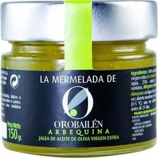 ORO BAILEN 오로바일렌 아르베퀴나 엑스트라 버진 올리브 오일 잼 150g 5팩, 5개
