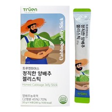 트루엔파머스 정직한 양배추 젤리스틱, 14포, 1박스, 280g