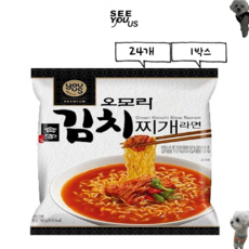 오모리 김치찌개라면 봉지면 160g, 24개