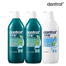 [무료배송]댄트롤 820ml(두피진정저자극마데카샴푸2개+쿨링&모이스처멘톨탄산수린스1개), 1세트, 820ml