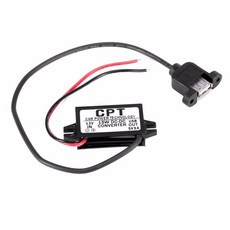 부품 자동차 전원 기술 충전기 DC 컨버터 모듈 단일 포트 12V 5V 3A 15W 마이크로 USB 케이블 내구성, 04 04, 1개