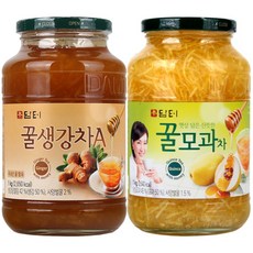 담터 꿀생강차A 1kg + 꿀모과차 1kg, 2개입, 2개, 1개입