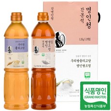 두레촌 [두레촌] 강봉석 명인 쌀조청+올리고당 1.2kgx2개, 1, 2개, 1.2kg