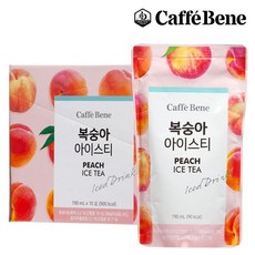 카페베네 [카페베네] 복숭아 아이스티 파우치 (190ml x 10팩) x 2박스, 2개, 190ml