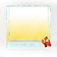 사각형 어항 배경 흰색 노란색 녹색 파란색 검정색 그라데이션 인, 5.yellow, E.customize size, 1개