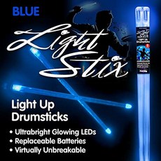 Light Stix LED 라이트 업 드럼스틱 (무지개), 블루