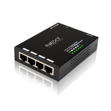 넥스트유 POE505F AI지능 4포트 POE UTP / 2포트 업링크 TP 스위치 허브 60W / AI VLAN CCTV 250M 거리연장, 1개