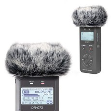 Tascam 태스컴 DR07X DR07MKII DR07X DR07MKII 윈드 스크린 머프 휴대용 디지털 레코더