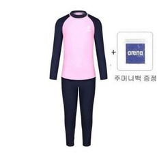 아레나 [NC수원터미널점] 에밀리 아동 레저 래쉬가드 세트 (풀오버래쉬가드+레깅스SET) A3BG1GS01NVY