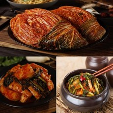정담채김치 [정담채] 김치 3종세트 11kg (포기5+총각3+열무물3), 1, 1