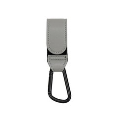 가죽 유모차 후크 버클 클립 알루미늄 합금 카라비너 카트 정리함 기저귀 가방 유모차 후크 1 개, [07] 1PC Gray, 1개