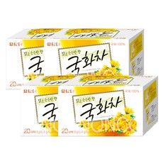 지노앤코 담터 국화차 20T 티백 꽃차 무배, 4개, 4개