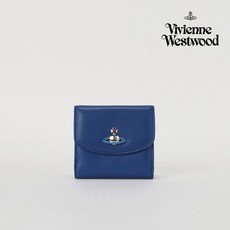 [공식] 비비안웨스트우드 반지갑 EMMA SMALL BLUE
