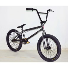 BMX 20인치 입문용 묘기용자전거 초보자용 묘기자전거, 매트한 그레이+블랙