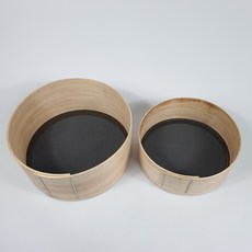 국산 원형 나무 얼기미 굵은 채 참깨 채 12목 참깨 내리는 채, 1개