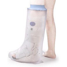 Clheatky샤워용 방수 다리 깁스 커버 샤워용 성인 재사용 가능한 보호대 상처 유지 및 발 발목용 붕대 드라이 백, 1개
