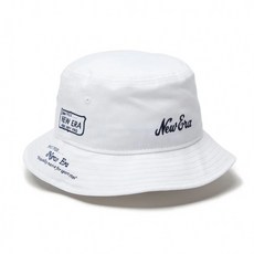 뉴에라 골프웨어 모자 가을 겨울 GF BUCKET01 ARCHIVE LOGO WHI 243 (14326249) 남성 NEW ERA, 화이트 - 겨울골프웨어