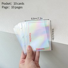 A8 바인더 포토카드 거치대 스타일 카드 앨범 미니 사진 아이돌 컬렉션 북 케이팝 포토, pages 10pcs S10