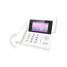 무선전화기 유뮤선전화기 레트로 2021 VoLTE Videophone WIFI BT 및 WIFI 핫스팟이있는 최고의 판매 4G a, 01 WHITE