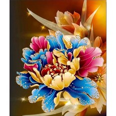 목단보석십자수