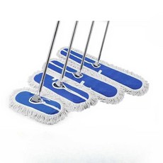 별빛미 체육관밀대 대형 업소용 공 대걸레 야외물청소, 1개, 두꺼운 흰색 40cm 천 커버
