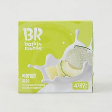 [메가마트]배스킨라빈스 민트초코우유 190ml*4개, 6개, 190ml
