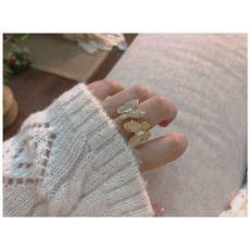 리본반지귀걸이세트