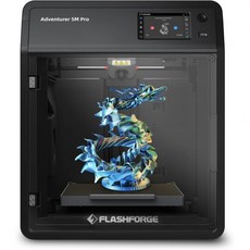 3D프린터 대형 전문가용 플래시포지 어드벤처 5M 프로 3D 프린터 완전 자동 레벨링 기능이 있는 600mms 고속 FDM 280°C 노즐 번들 리모컨 듀얼 필터 시스템 인쇄, Adventurer 5M Pro, Adventurer 5M Pro