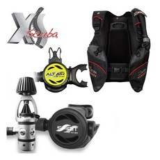 [엑스에스 스쿠바] XS SCUBA 호흡기 비씨 보급형 세트, 사이즈:M