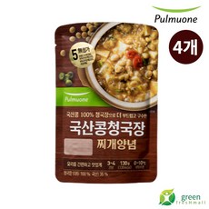 풀무원 국산콩청국장찌개양념 130g, 4개