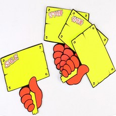 키알리 푯말손 매장 SALE 신상품 미니 쇼카드 손글씨 12p (6px2)