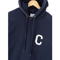 (XL)커버낫 후드집업 부분이염 네이비 올드스쿨19
