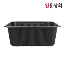 [ILYONG] 실링용기 JH 23199 2500ml 100개 검정, 1개