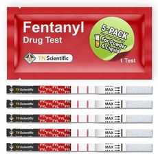 [ 1252405 ] TN Scientific - Fentanyl Drug Test Strips [5 Pack] Powder & Liquid Testing, [ 1252405 ] TN Scientific - Fe