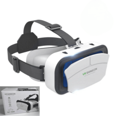 Shinecon Viaar 가상 현실 VR 안경 헤드셋 3D 장치 헬멧 고글 렌즈 스마트폰 게임 컨트롤러 포함, 없음, 9) Style D Only VR