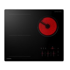 쿠첸 3구 하이브리드 전기레인지 CIR-C3F3120DSBE-자가설치