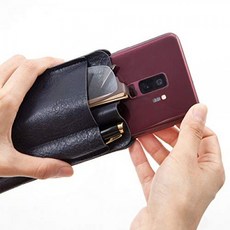 Leather Glasses Case Double Two Pocket Sunglasses Holder Pen Sleeve Travel Eyeg